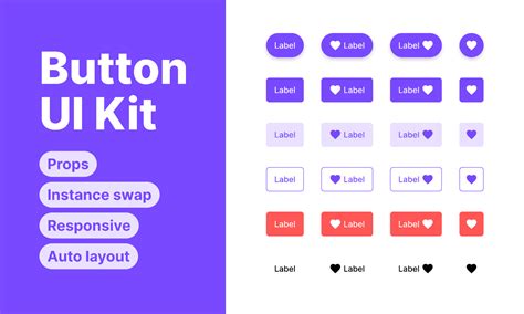 Button UI Kit | Figma Community