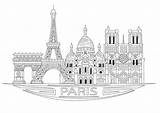 Paris Coloring Pages To Print  Free Printable sketch template