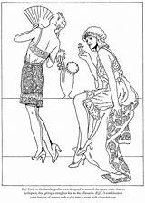 Coloring Page In The Roaring Twenties Flappers Pages sketch template
