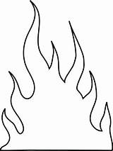 Fire Flame Coloring Pages Printable Sketch Page sketch template