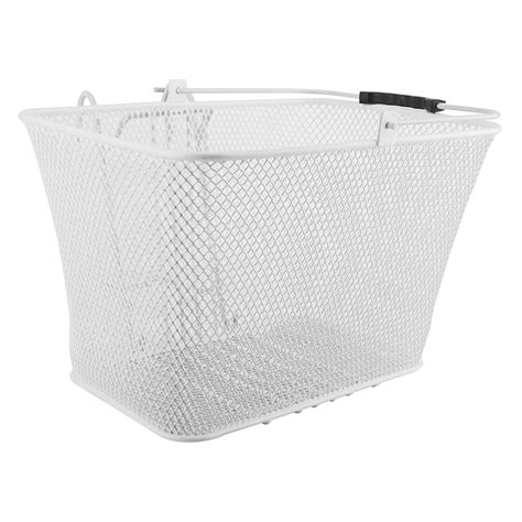 Sunlite Steel Mesh Lift-Off Front Basket, White - Modern Bike