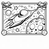 Spaceship Coloring Pages sketch template