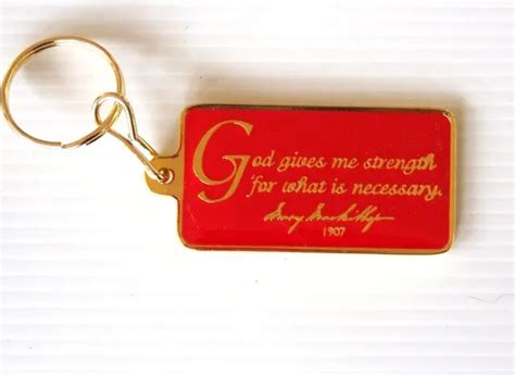 VINTAGE GOD GIVES Me Strength Prayer Catholic Church Souvenir Key Chain Keyring $10.05 - PicClick