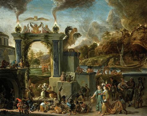 The Gates of Hell Painting by Cornelis Saftleven - Pixels