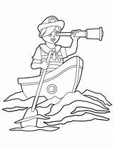 Row Your Boat Coloring Page sketch template