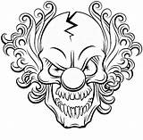 Collection Of Scary Clown Coloring Pages  Free Printable sketch template