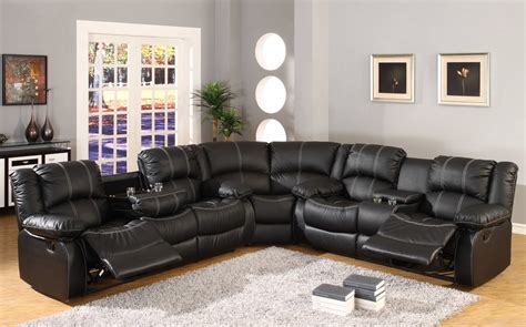 Sectional With Recliner And Cup Holder | manoirdalmore.com