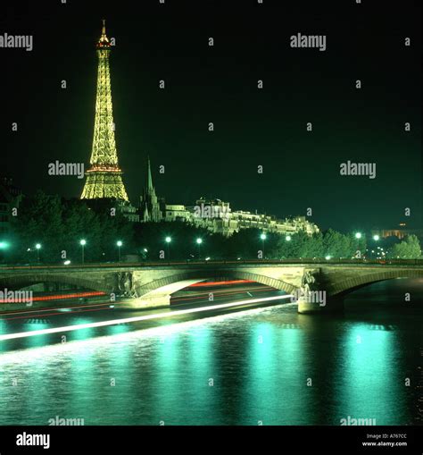 Eiffel Tower and Seine River Paris France Stock Photo - Alamy