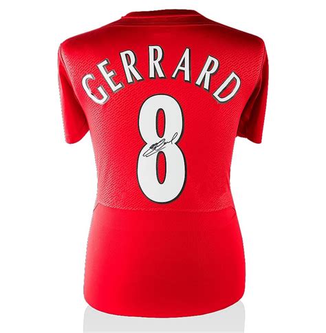 Steven Gerrard Signed Liverpool Shirt - Istanbul 2005 Champions League ...