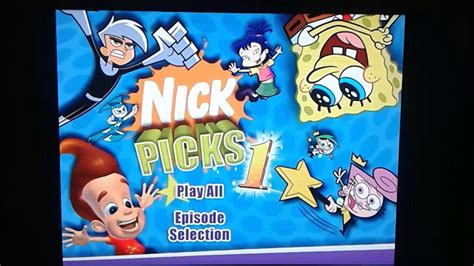 Nick Picks 1 dvd menu - YouTube