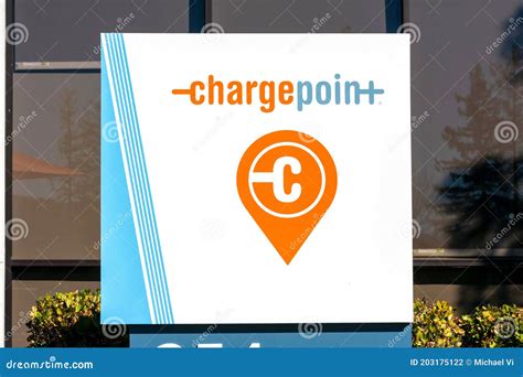 ChargePoint Sign, Logo At Headquarters. ChargePoint Is An Electric ...