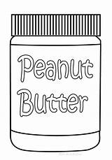 Peanut Butter Coloring Pages sketch template