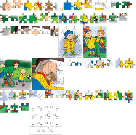 The Spriters Resource - Full Sheet View - Caillou: Puzzle Game - Puzzle