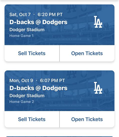 Dodger Tickets Game 1 for Sale in Huntington Park, CA - OfferUp