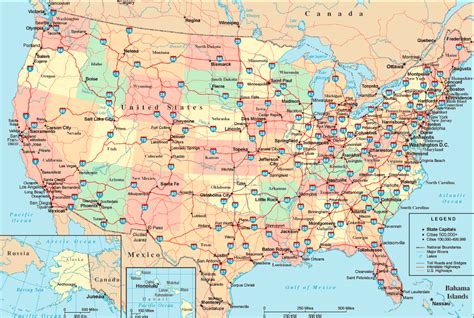 The United States Interstate Highway Map | Mappenstance.