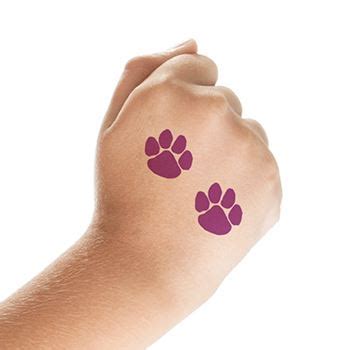 Two Purple Paws Tattoos – Tattoo for a week