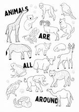 Free Animals Coloring Pages Printable sketch template