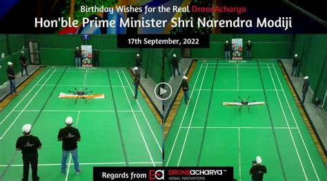 DroneAcharya Needs Hon’ble PM Shri Narendra Modiji the Drone Means on his 72nd Birthday – sUAS ...