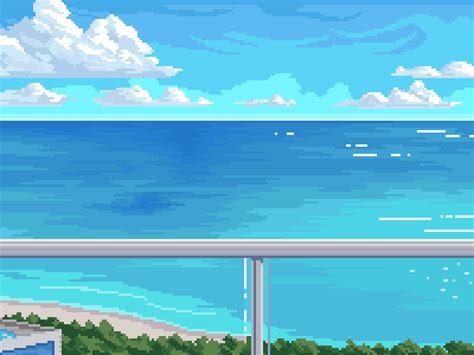 [OC] Ocean View (Pixel Dailies) : r/PixelArt