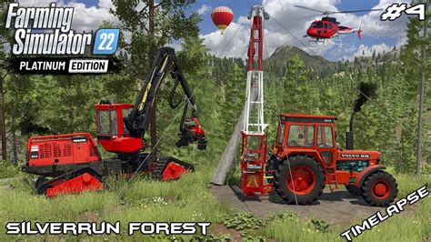 Using YARDER to move the LOGS from the HILL | Silverrun Forest | FS22 Platinum Edition | Episode ...