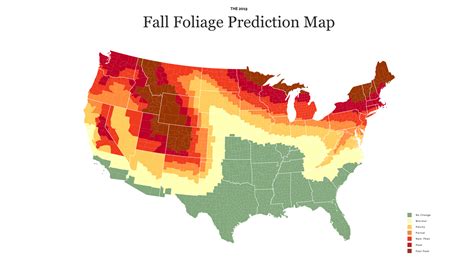 2019′s national peak fall color prediction map is here - al.com