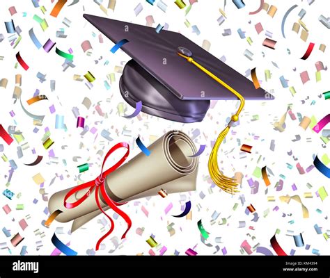 Graduation education celebration ceremony as a mortar board or Stock Photo: 167276848 - Alamy