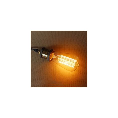 40W ST58 Edison Incandescent Light Bulbs 19 E27 Silk Vertical Wire ...