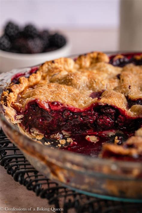 Blackberry Pie - Confessions of a Baking Queen