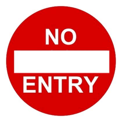 No Entry Signage - ClipArt Best