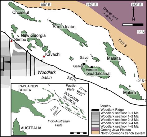 Map of the Solomon Islands. Savo Island, major tectonic features and... | Download Scientific ...