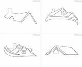 Four Coloring Free Printable Roof coloring pages For Kids sketch template