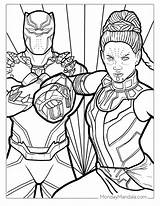 Black Panther Coloring Pages Free Printable sketch template