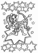 Cute Sagittarius Zodiac Sign Coloring Page  Download Print Or Color sketch template