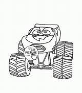 MacQueen Monster Truck Cars coloring Page For Kids Transportation  sketch template