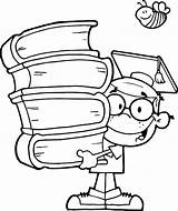 Genius Kid Graduation Coloring Pages  Color Luna School coloring sketch template