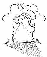 Groundhog Day Printable Coloring Pages At GetColoringscom  Free sketch template