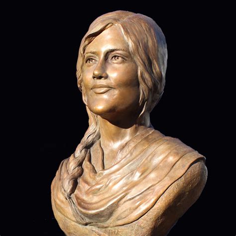 Mahsa Jina Amini Bronze Portrait Bust Sculpture 'Angel of Liberty' - Paula Slater, M.A.