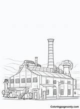 Factory Coloring Pages Printable For Free Download sketch template