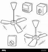 Electric Fan Coloring Page sketch template