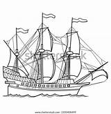 Sketch Vintage Coral Sails Coloring Book Stock Vector Royalty Free  sketch template