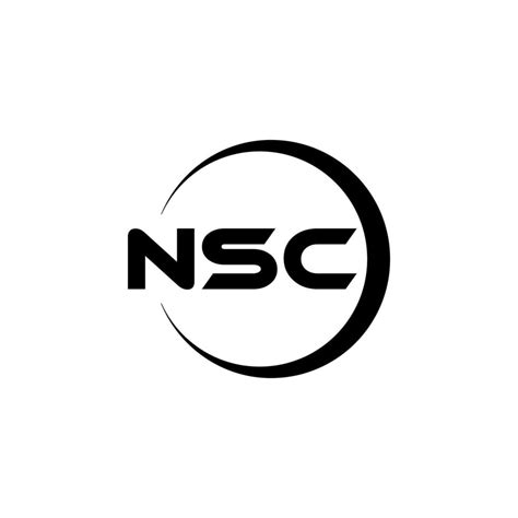 NSC letter logo design in illustration. Vector logo, calligraphy designs for logo, Poster ...