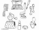 Makeup Coloring Pages To Download And Print For Free sketch template