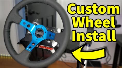 How to Install Custom Steering Wheel Logitech G920 G29 Tutorial - YouTube