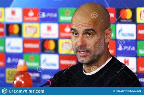 Manchester City`s Head Coach Josep Guardiola Editorial Photography ...