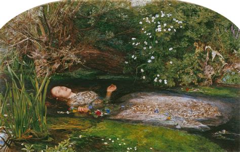 Ophelia - oil painting of Sir John Everett Millais as art print or hand ...