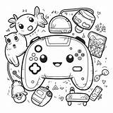 How To Draw Gamepad Controller 3 Coloring Pages And sketch template
