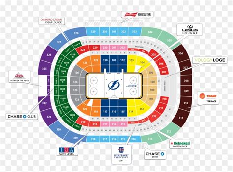 Amalie Arena Parking Transparent Background - Amalie Arena Chase Club Seating Chart, HD Png ...