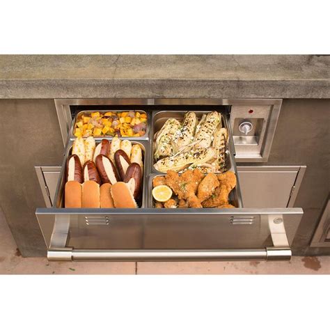 Alfresco 30-Inch Electric Warming Drawer | The Outdoor Store | Outdoor kitchen, Warming drawer ...