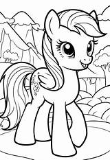 My Little Pony Coloring Page – Color My Pages sketch template