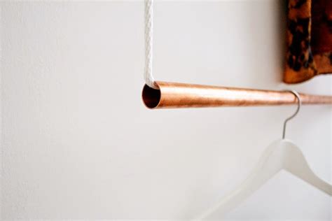 FOXTAIL + MOSS: MAKE: Simple Copper Hanging Garment Rack